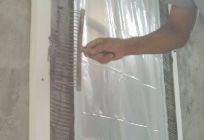 The surround has a scratch coat