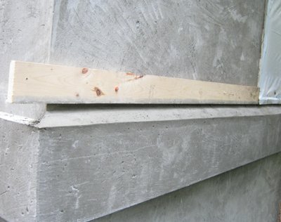 The heavy band has a angle put on the top