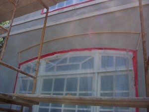 Arch is formed with a one-by-one