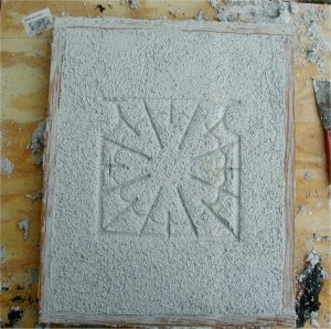 I troweled the block and neatened it up