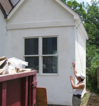 Stucco for case design