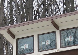 finished dormer with the attractive
aluminum soffit vent