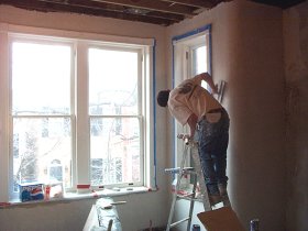 curved
              plaster wall