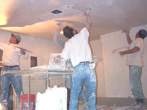 white coat on  a ceiling